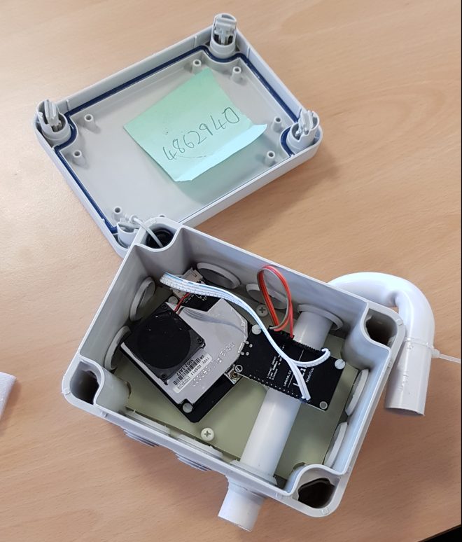 An air quality monitor