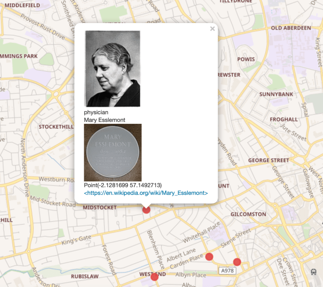 Map view of female medics