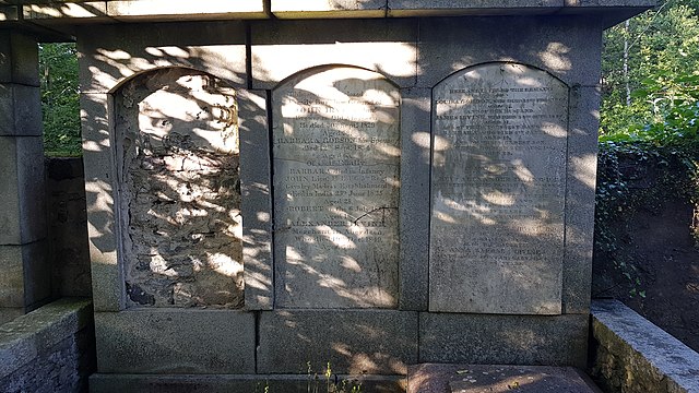 Grave of Jessie Seymour Irvine, St Machar Cathedral by Watty62 on Wikicommons.