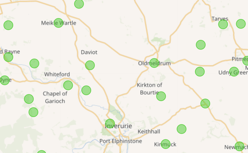 Aberdeenshire Settlements on Wikidata and&nbsp;Wikipedia