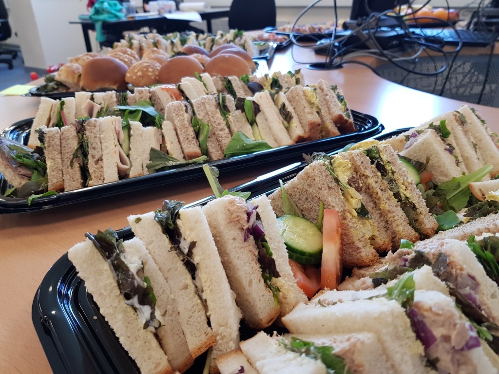 platters of sandwiches at CTC events